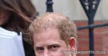 Prince Harry claimants face £34m costs bill and ordered to pay £9.5m on account