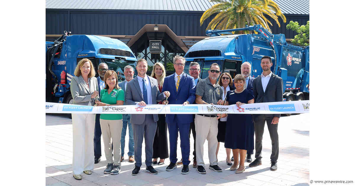 City of Coconut Creek Launches Florida's First Fully Electric Residential Recycling and Waste Collection Fleet