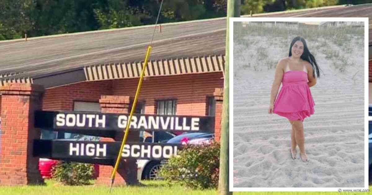 Memorial service to be held Sunday for South Granville High School student killed in crash