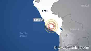 Magnitude 6.7 earthquake shakes Peru's southern Andes, no immediate damages reported