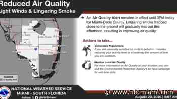 Miami-Dade under air quality alert for ‘lingering smoke,' NWS says
