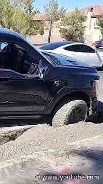 Dude did you not see the cones? #car #fail #truckfail  #concrete #constructionfail