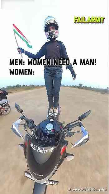 Strong independent motorcycle who don't need no man #motorcyclefail #feminism #single #dating #fail