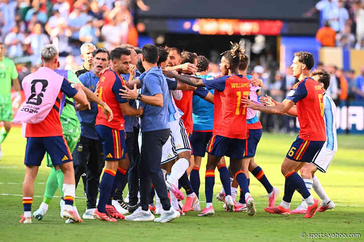2026 World Cup: Argentina FA fined, four players and one team official suspended for scuffle with Spain after final