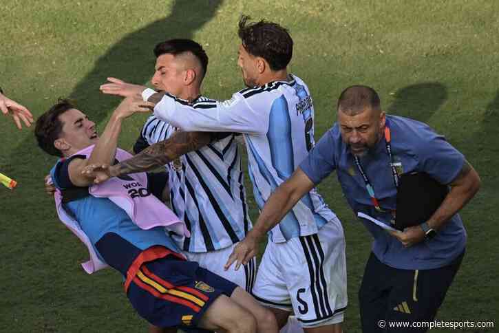 FIFA Hit Argentina Star Paredes With 10-Game Ban Over World Cup Final Brawl
