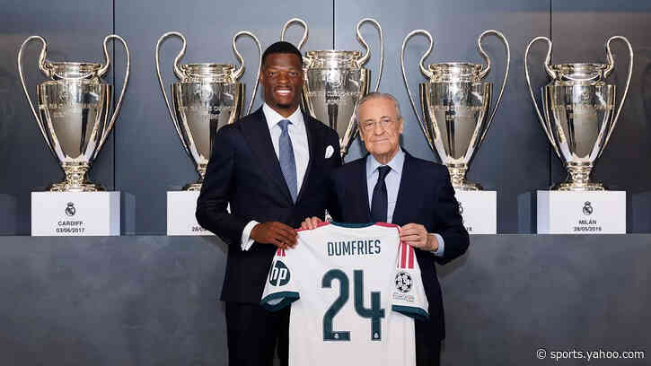 Denzel Dumfries opens up on Real Madrid move afer presentation: ‘This is a dream and a great responsibility’