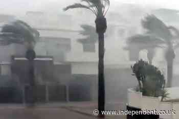 Italy and Spain hit by flash floods and heavy rain weeks after 40C heatwave and wildfires