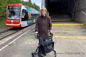 Schwerer Weg mit dem Rollator zum Zug: Wann werden Mittelsachsens Bahnhöfe barrierefrei?