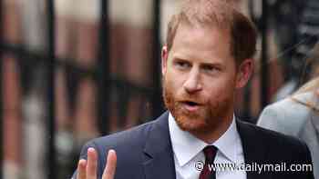 Prince Harry and fellow claimants face paying up to £34.5m to Daily Mail after judge rules their doomed hacking case was 'unreasonable to a high degree'
