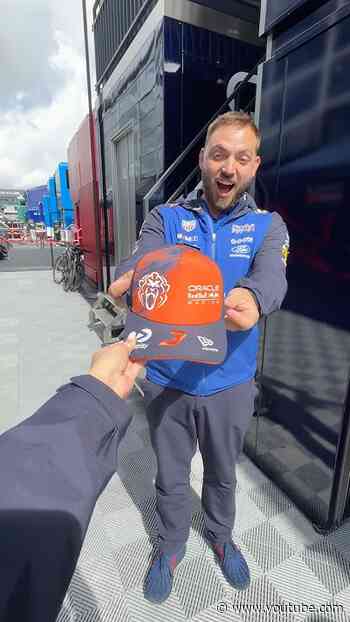 Ready for the #DutchGP with a gift from MV3 🫶🇳🇱 #F1 #RedBullRacing