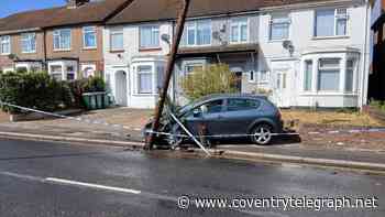 Woman crashes SEAT Leon into telegraph pole in Coventry
