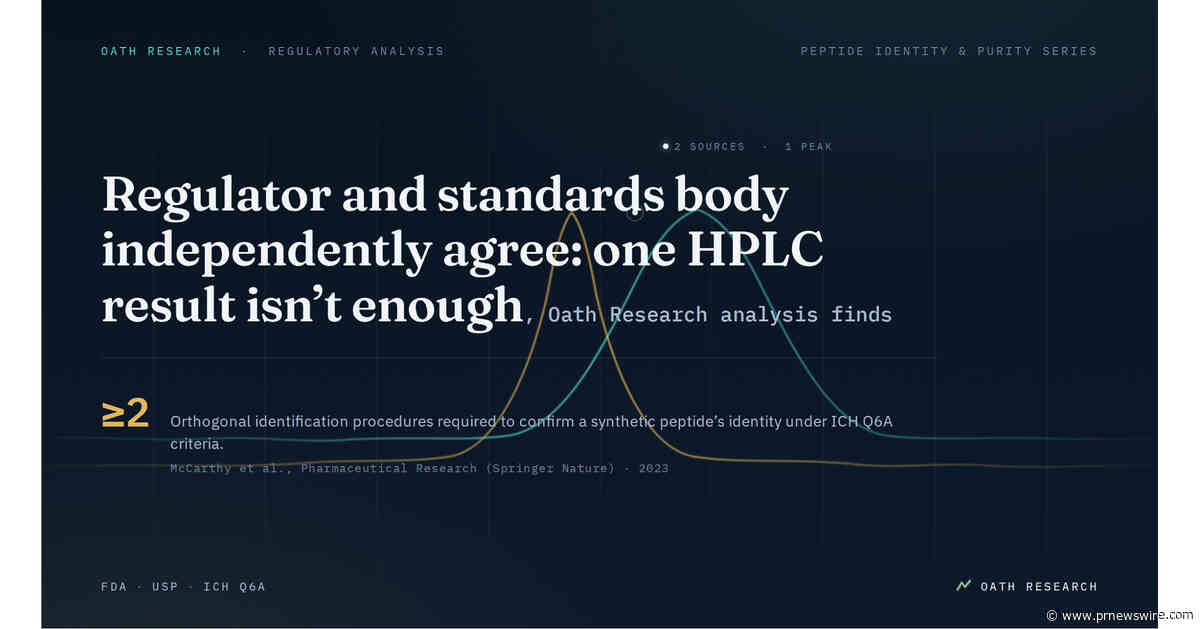 Regulator and standards body independently agree: one HPLC result isn't enough, Oath Research analysis finds