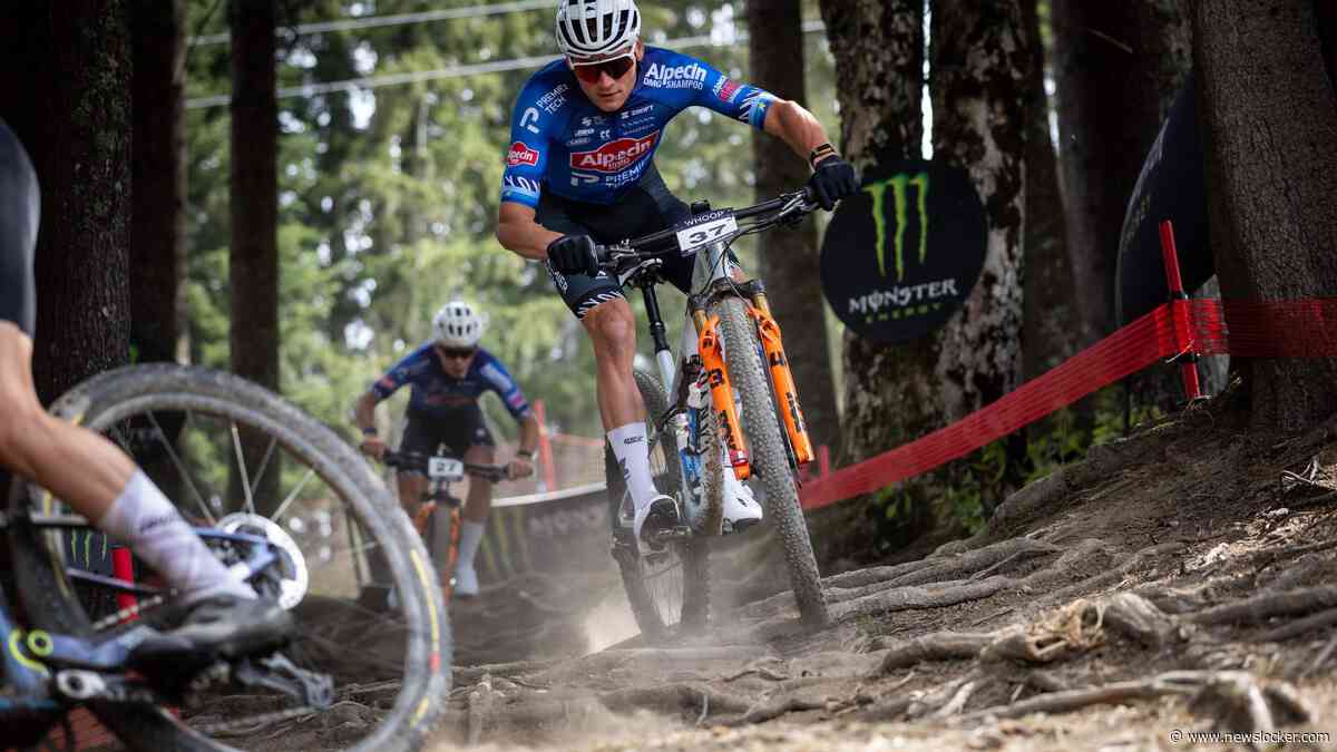 Mathieu van der Poel terug op mountainbike: knokt zich van 41e positie naar tiende plek in Les Gets