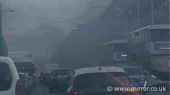 Glasgow Tesco evacuated as huge blaze sparks 'total panic' and thick smoke pours out