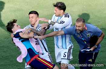 FIFA aplica sanciones a futbolistas involucrados en pelea durante final del Mundial