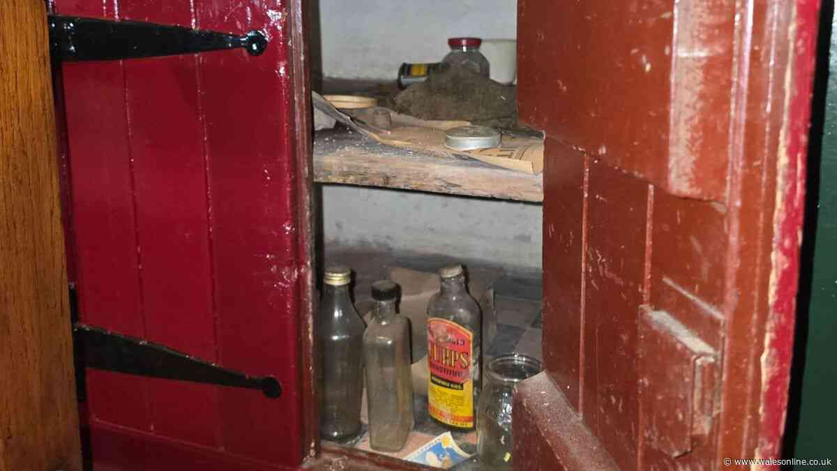 Mystery cupboard at Castell Coch in Cardiff opened after decades as staff stunned