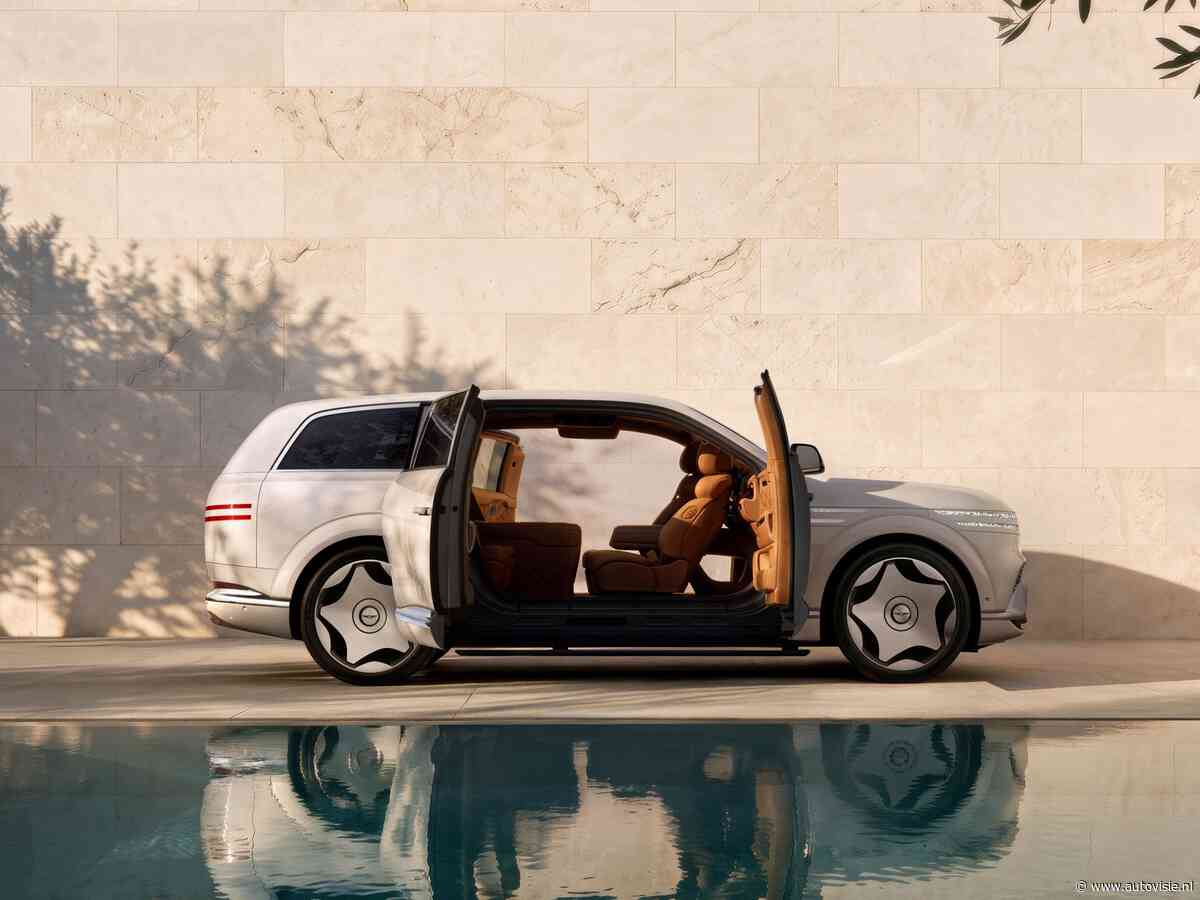 De nieuwe Genesis GV90 is een luxe woonkamer op wielen met bijzondere deuren
