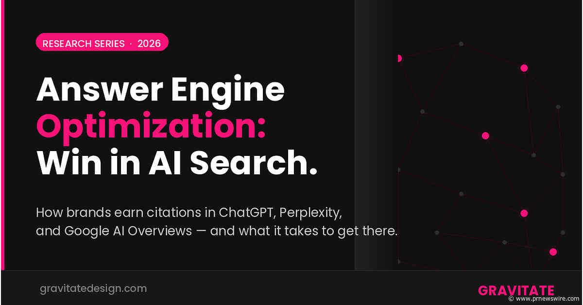 Gravitate Publishes Research Series on AI Search Visibility as Answer Engine Optimization Becomes a Board-Level Priority