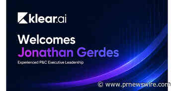 Klear.ai Welcomes Veteran P&amp;C Claims Executive Jonathan Gerdes to the Klear.ai Team