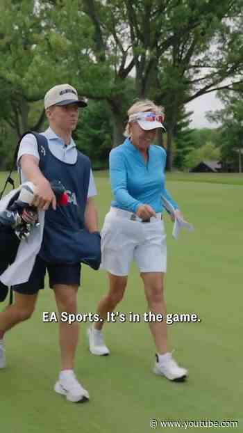 Karson Fernandez-Geddes is bringing the vibes to mom Jane’s bag at the U.S. Senior Women’s Open!
