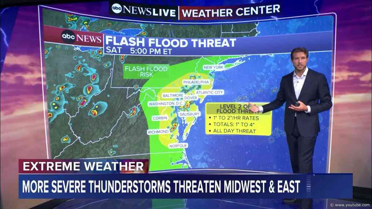 Severe thunderstorms across the U.S.