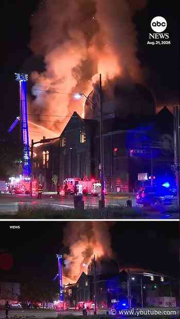 Fire breaks out in Cleveland church