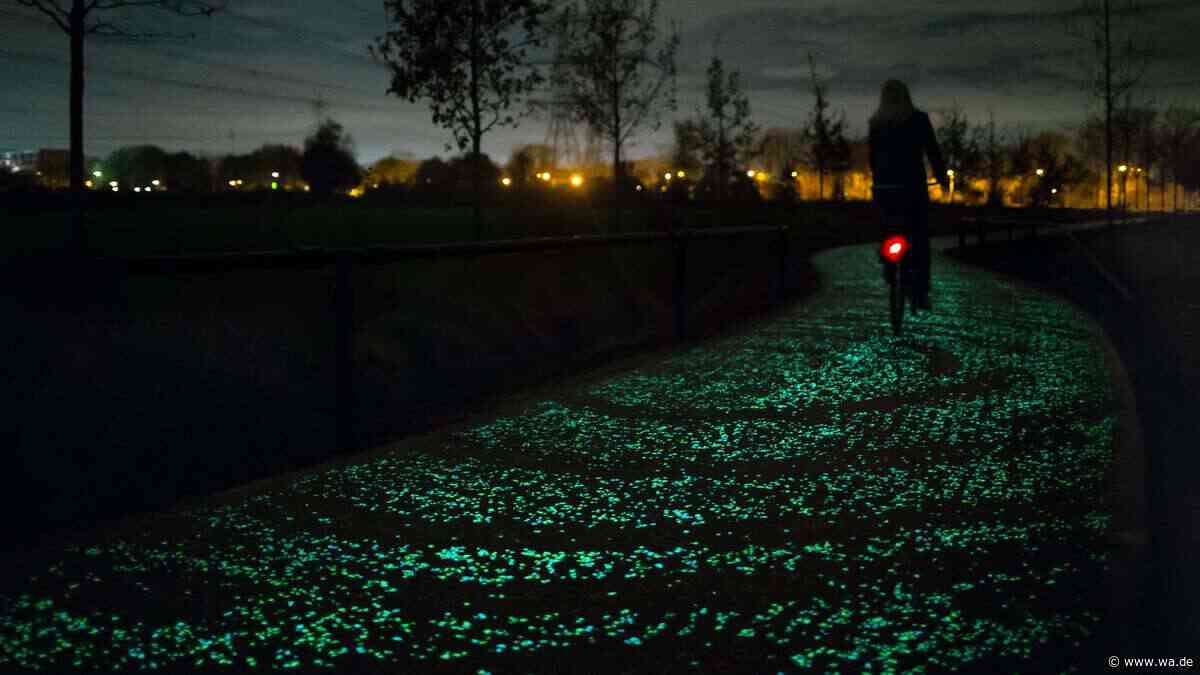 „Sollte man sich nicht entgehen lassen“: Radweg in den Niederlanden leuchtet im Dunkeln