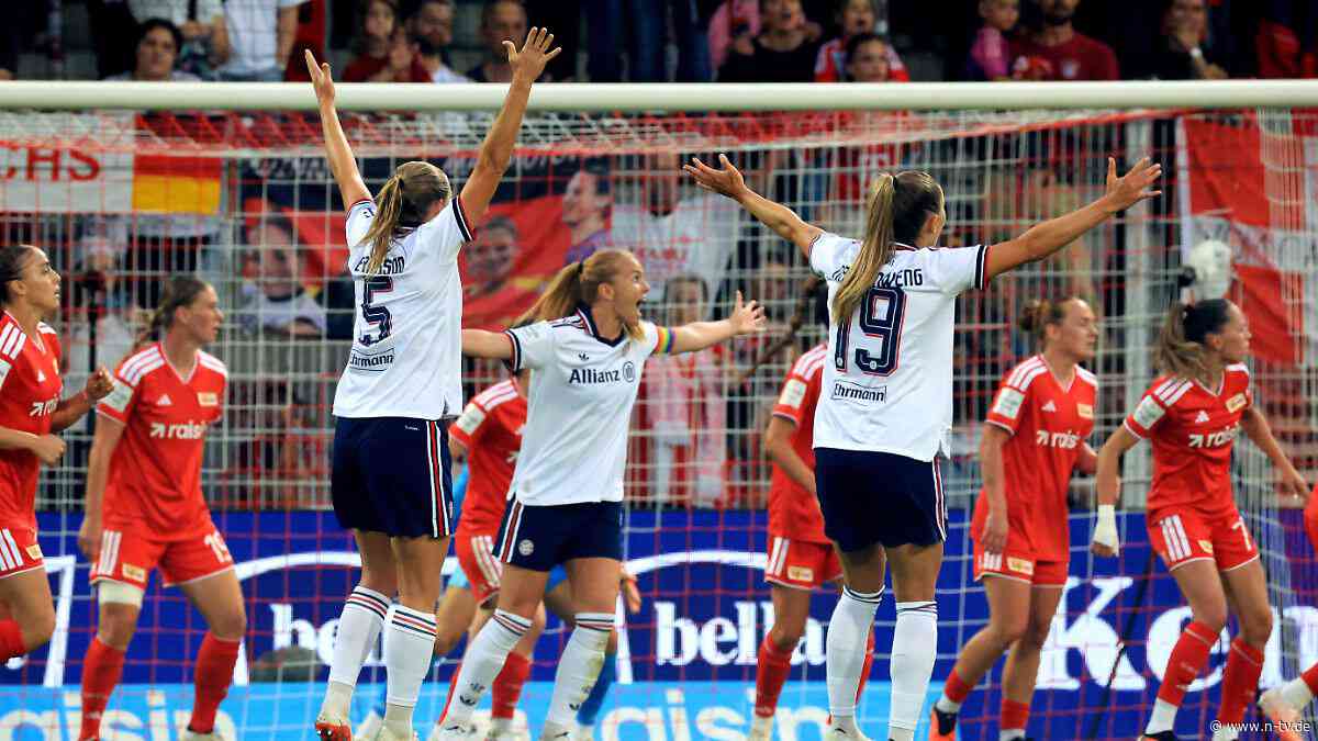 Torfest in Berlin : Bayern-Frauen zerlegen Union zum Saisonauftakt