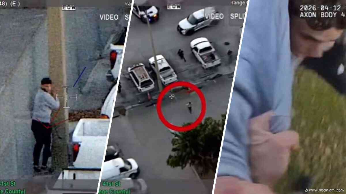 Video shows fleeing car theft suspect run straight to Florida jail, sheriff says
