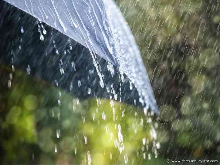 Get your umbrellas out: Wet weekend in store for Sudbury
