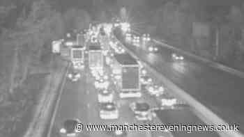 M6 traffic LIVE as lanes remain closed and long delays continue after lorry blaze