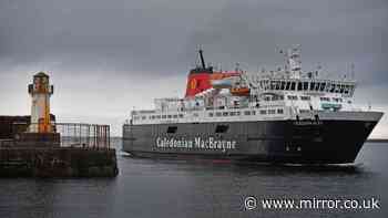 CalMac ferry evacuated over 'bomb threat' after passenger goes overboard at Ardrossan