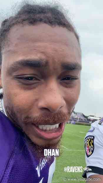 Talking legends with the Vikings 🤝 #ravens #justinjefferson