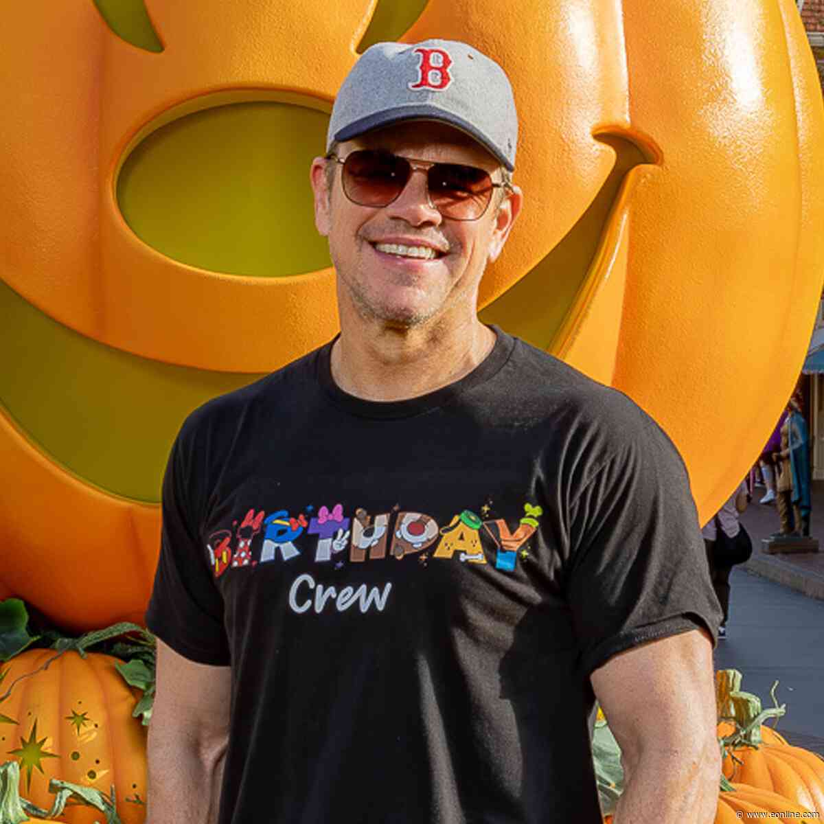 Matt Damon Celebrates Daughter Gia's 18th Birthday at Disneyland