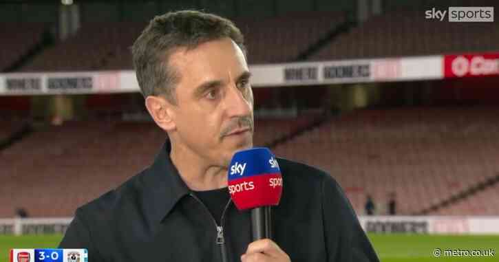 Gary Neville claims ‘world class’ Arsenal transfer could decide the Champions League
