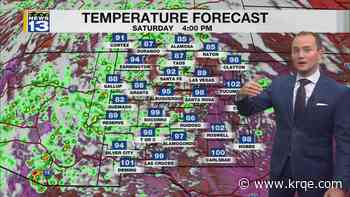 Record heat, storm chances continue across parts of New Mexico through next week