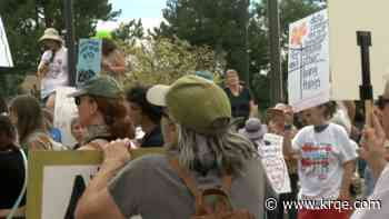 Protesters gather in Santa Fe as state moves key Project Jupiter hearing forward