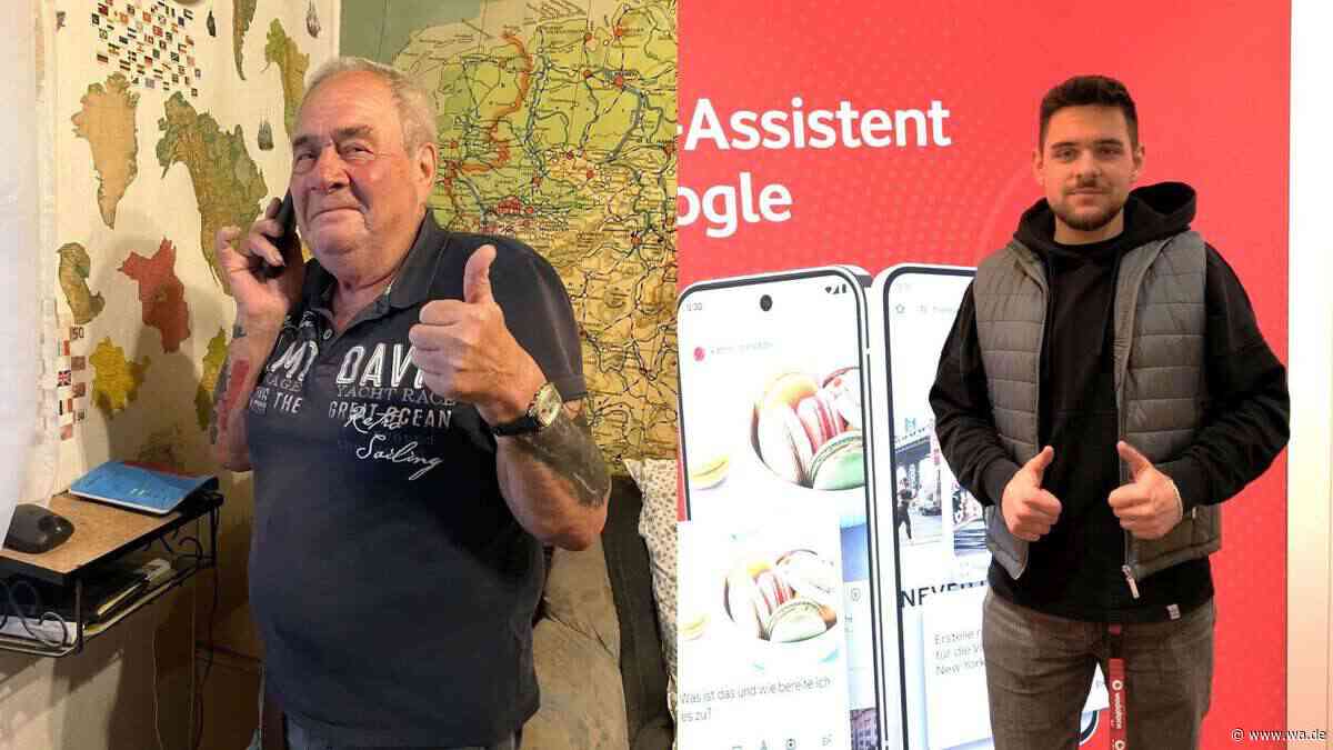 Vodafone-Mitarbeiter fährt nach Feierabend zu Rentner – und repariert sein Telefon
