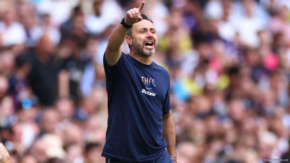 De Zerbi defends Spurs summer spending spree