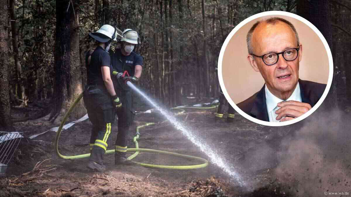 Trotz heftiger Kritik: Merz wochenlang abgetaucht – jetzt reist der Kanzler ins Waldbrandgebiet