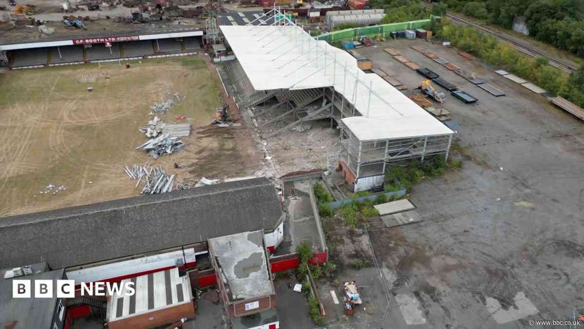 Demolition begins at Millers' former Millmoor home