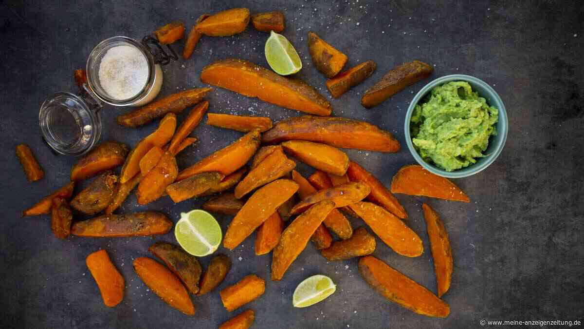 Süßkartoffel-Wedges aus der Heißluftfritteuse mit Barbecue-Gewürz