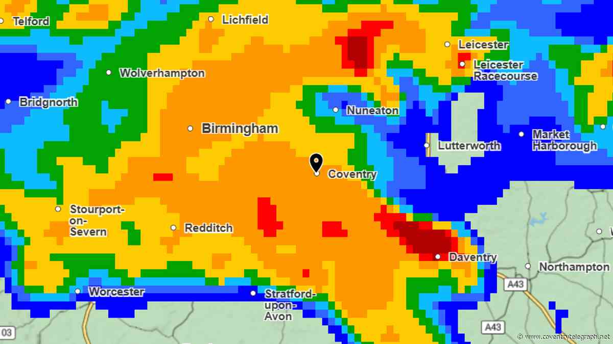 New thunderstorms warning for Coventry as sunshine and heavy showers loom