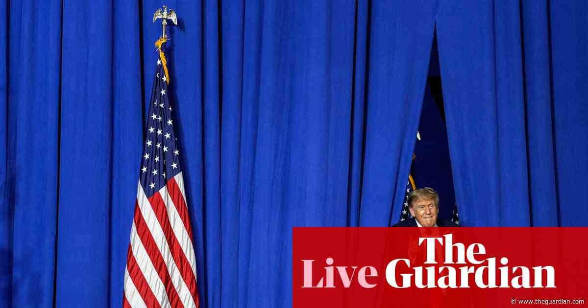 Trump talks up White House ballroom and says he views strait of Hormuz as ‘American territory’ – as it happened