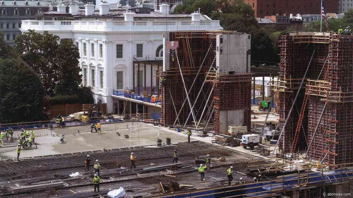 Supreme Court chief justice allows construction on White House ballroom to continue