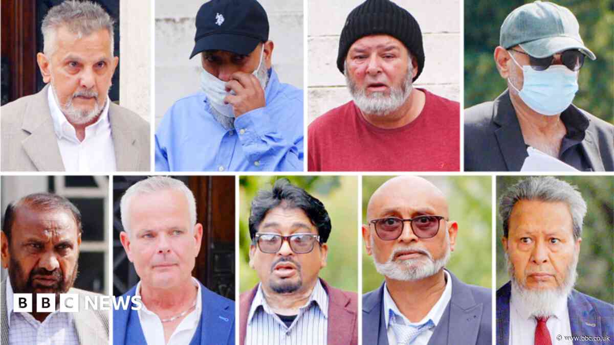 Six men deny child abuse and rape charges
