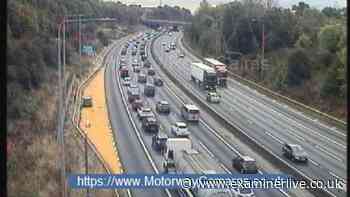 M62 traffic LIVE updates as crash blocks two lanes