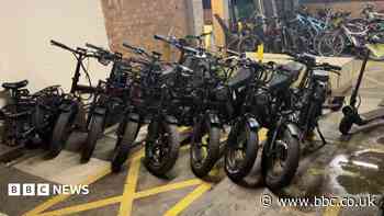 'Nuisance' illegal e-bikes seized in town centre