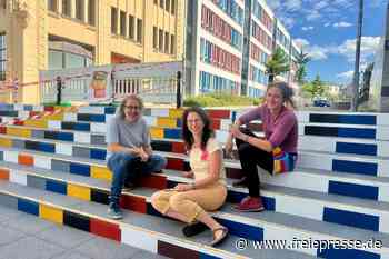Frische Farben und mehr Barrierefreiheit: Die Bunte Treppe in Chemnitz strahlt wieder