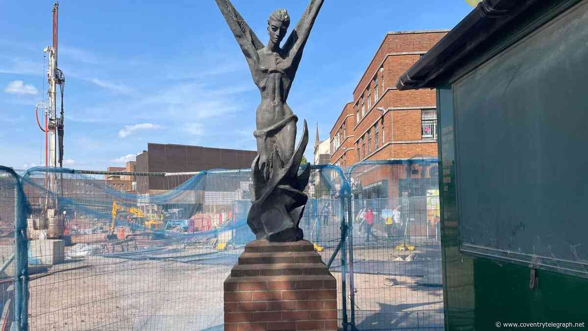 Iconic Coventry sculpture to find new city centre home as it gets hidden by building work